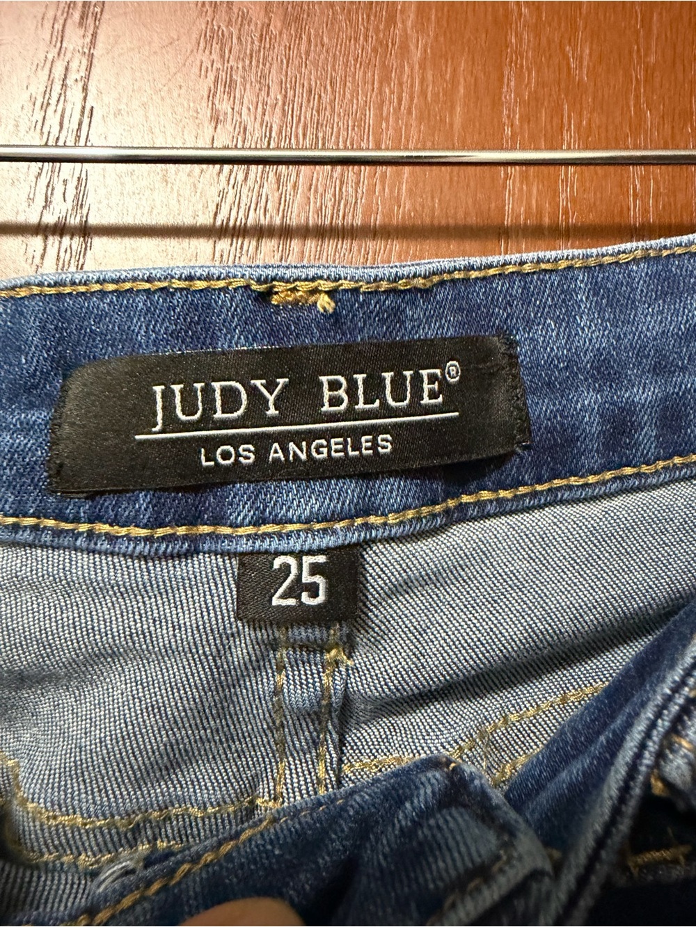 Judy Blue Women's Blue Denim Roll-Cuff Shorts - Picture 2 of 5
